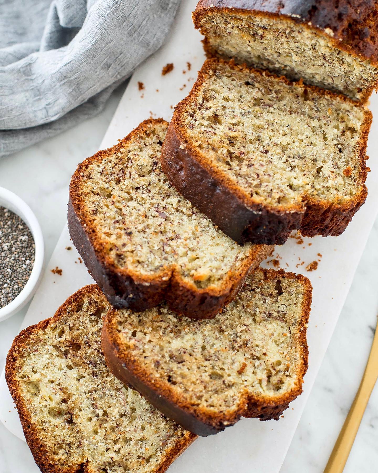Ultra Moist Chia Seed Banana Bread