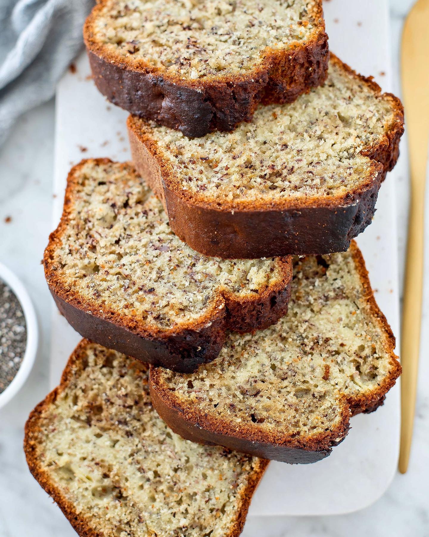 Ultra Moist Chia Seed Banana Bread