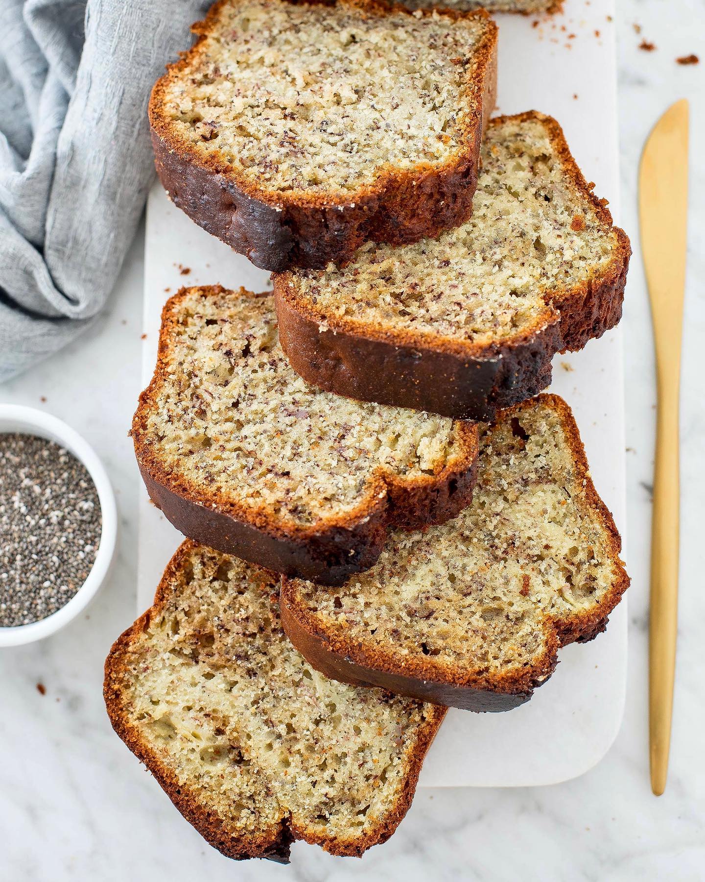 Ultra Moist Chia Seed Banana Bread