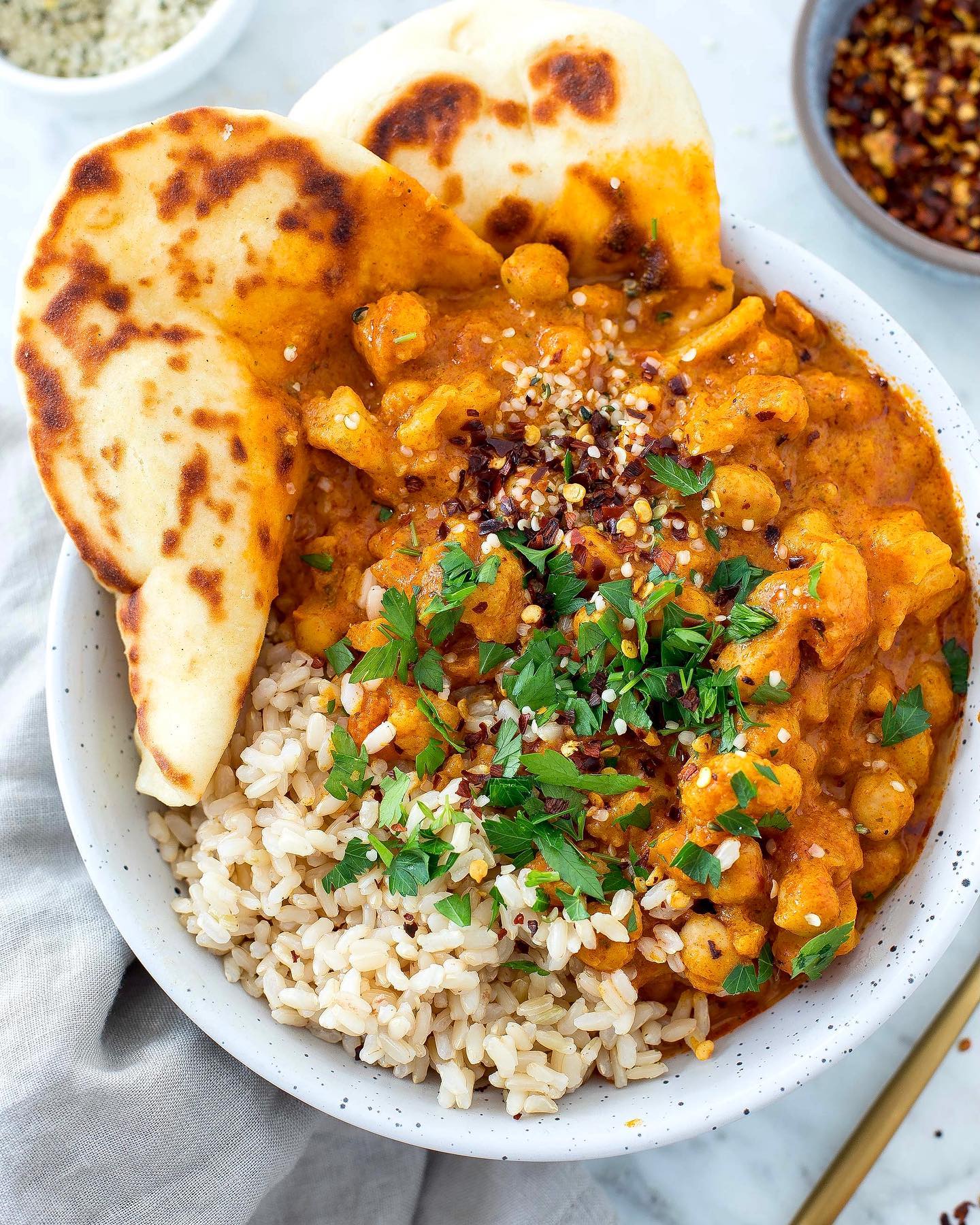 Creamy Cauliflower Chickpea Tikka Masala