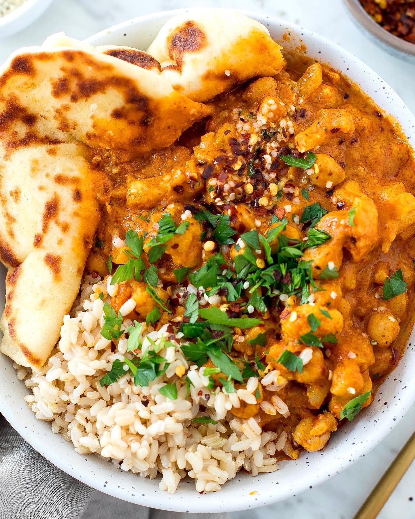 Creamy Cauliflower Chickpea Tikka Masala