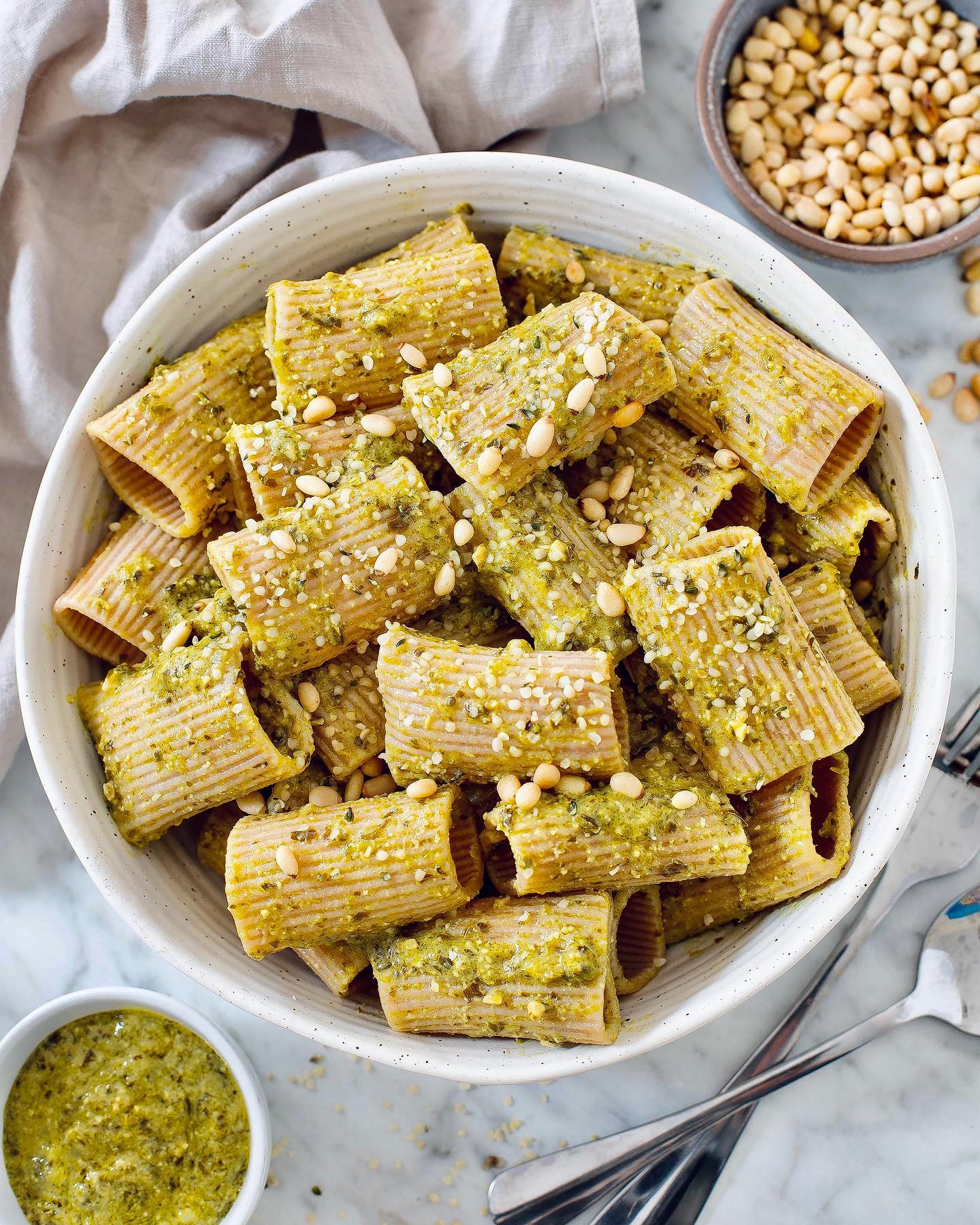 Asparagus Pesto Paccheri Pasta