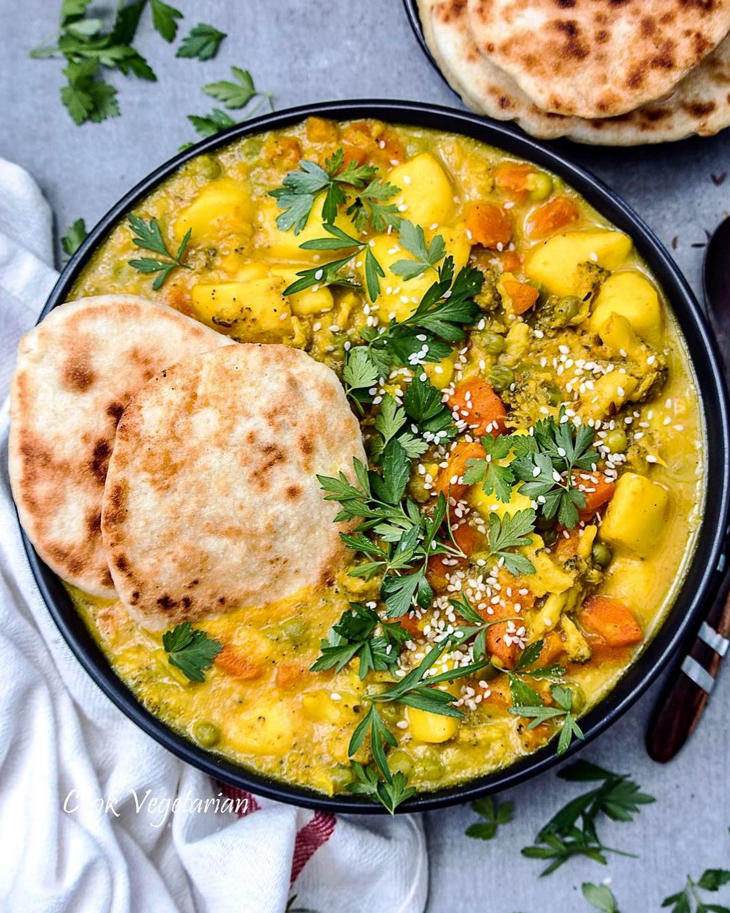 Creamy Chickpea and Spinach Tikka Masala
