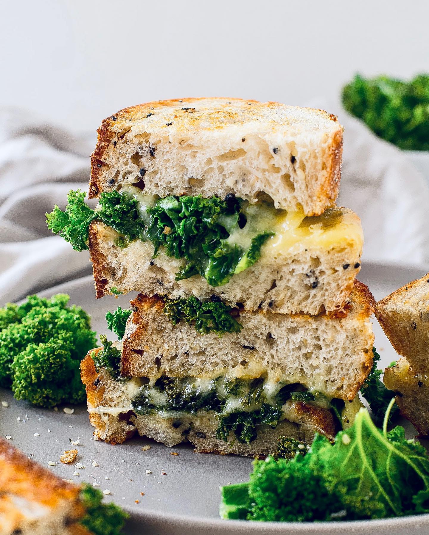 Sunday Lunch Grilled Cheese Kale Toasties