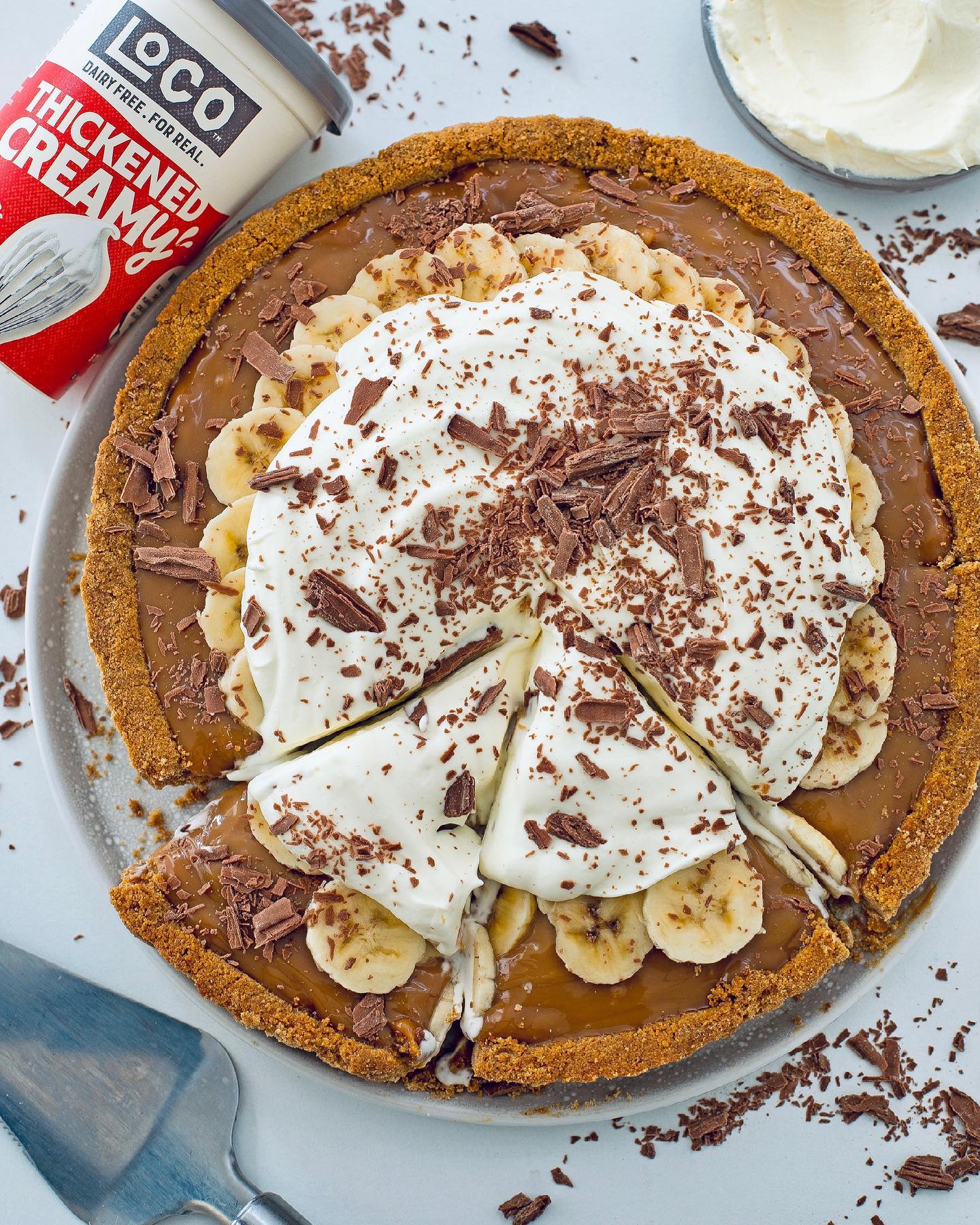 Vegan Banoffee Pie with Dulce De Leche 🥧🍌