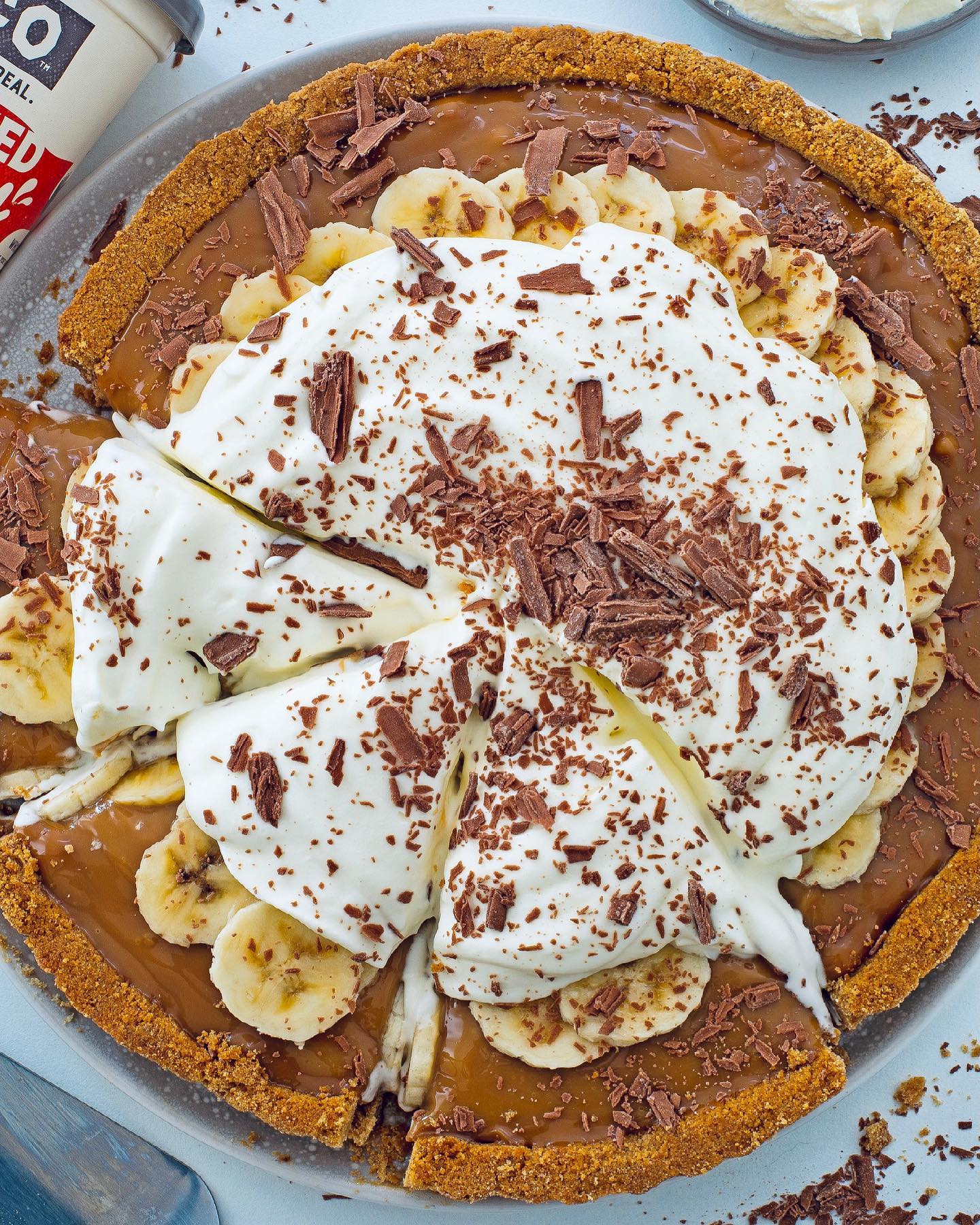 Vegan Banoffee Pie with Dulce De Leche 🥧🍌