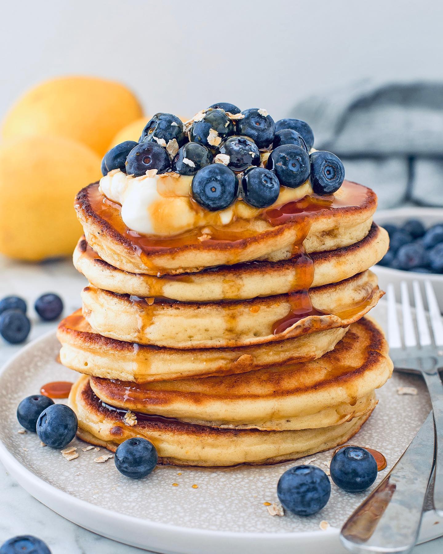 Fluffy Lemon Ricotta Pancakes
