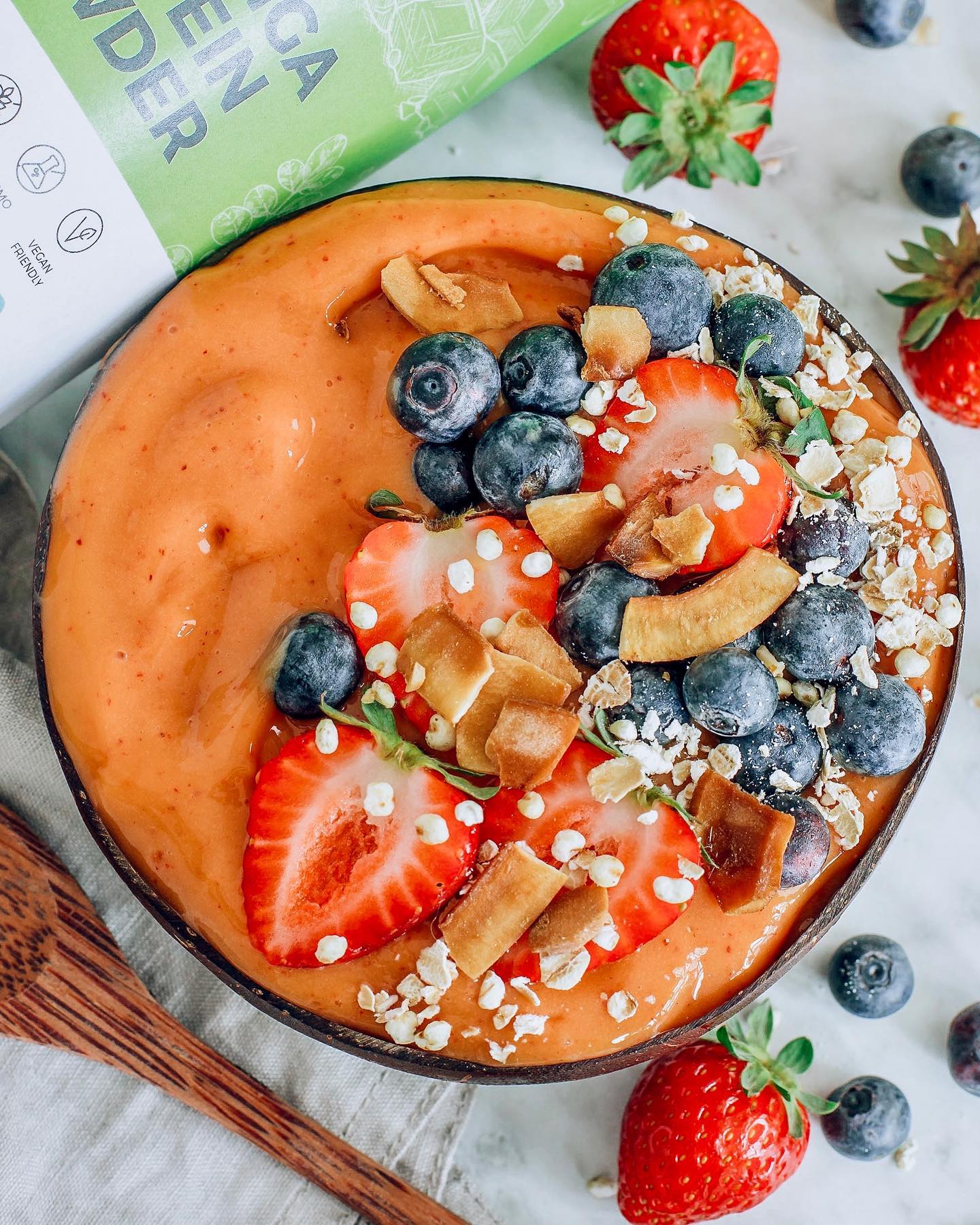 Moringa Peach Smoothie Bowl