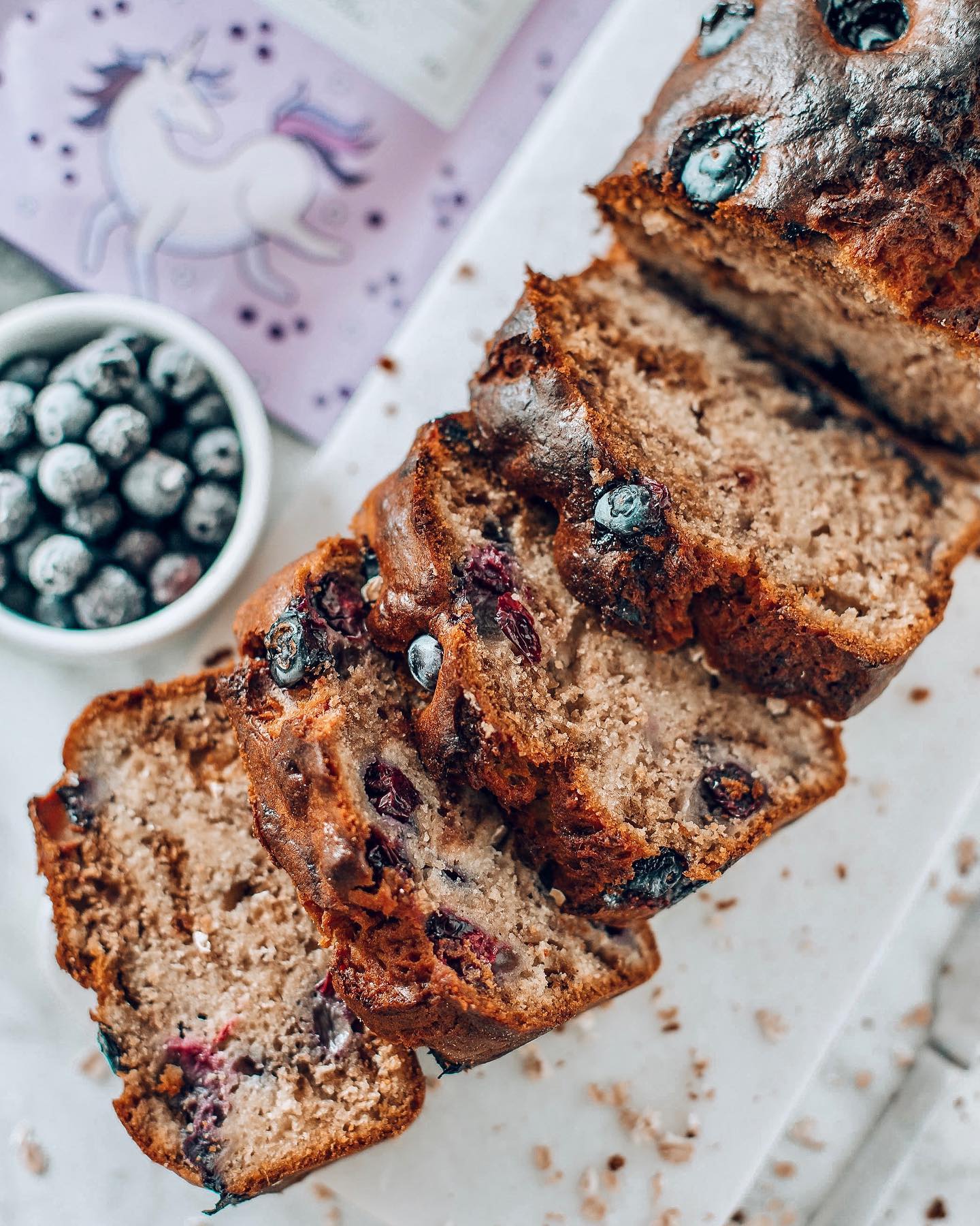 Wholemeal Blueberry Loaf