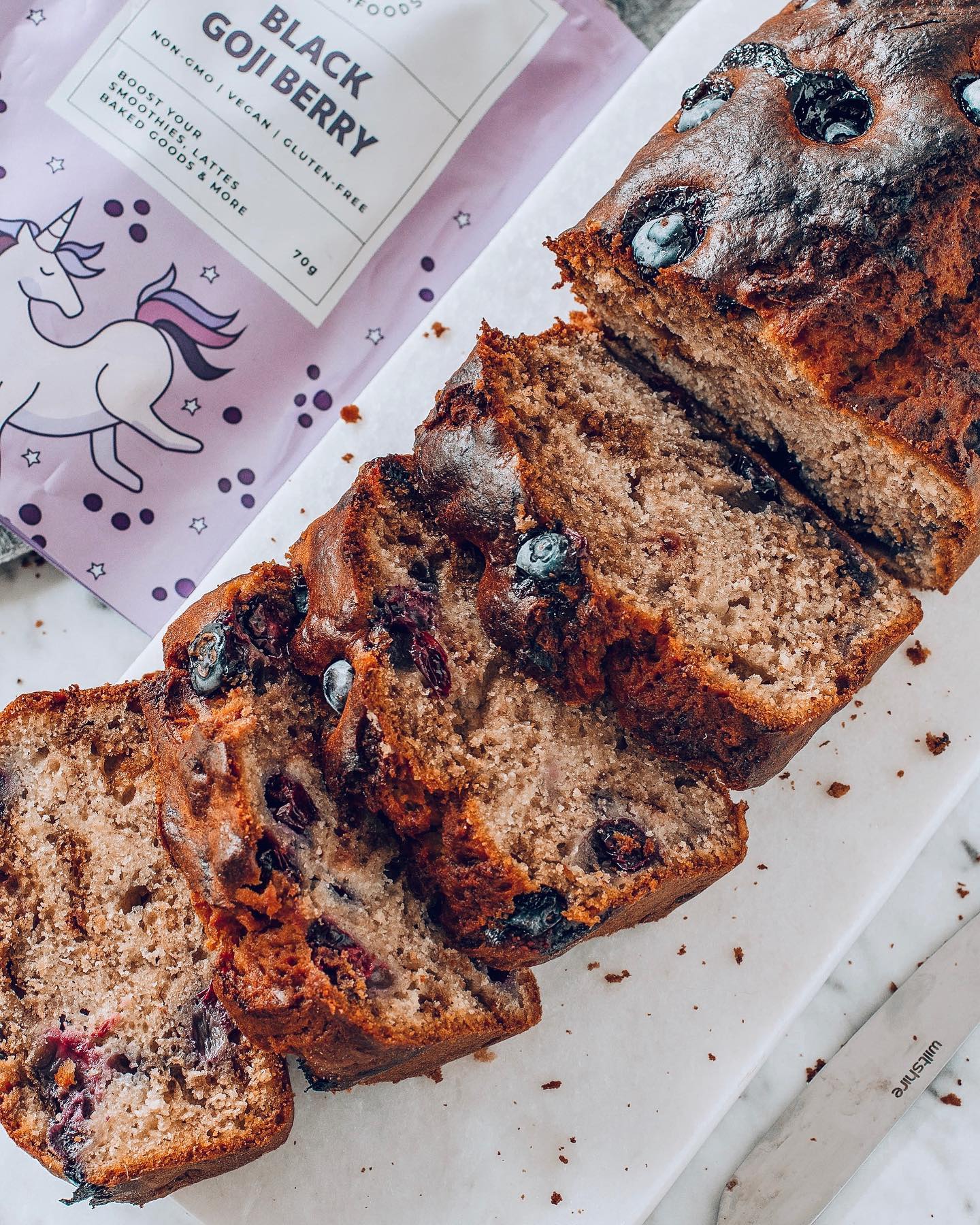 Wholemeal Blueberry Loaf