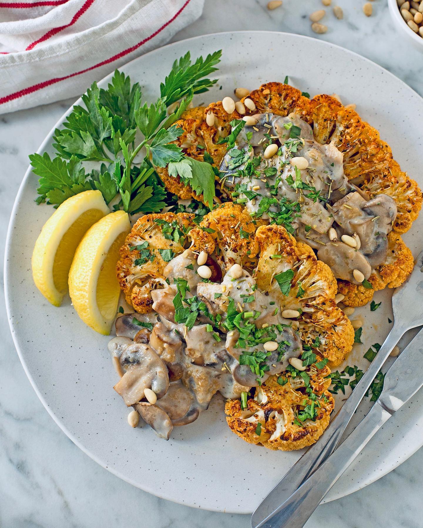Spicy Roasted Cauliflower Steaks