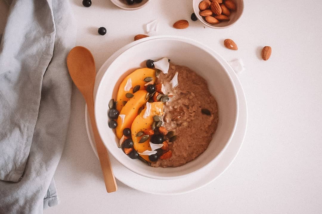 Sweet and Salty Creamy Oats Bowl