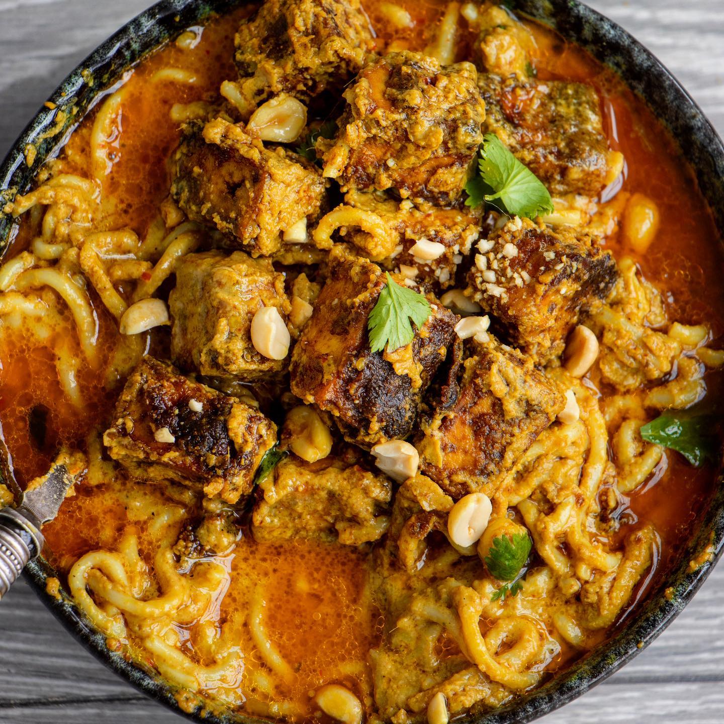 Vegan Satay Curry Noodles