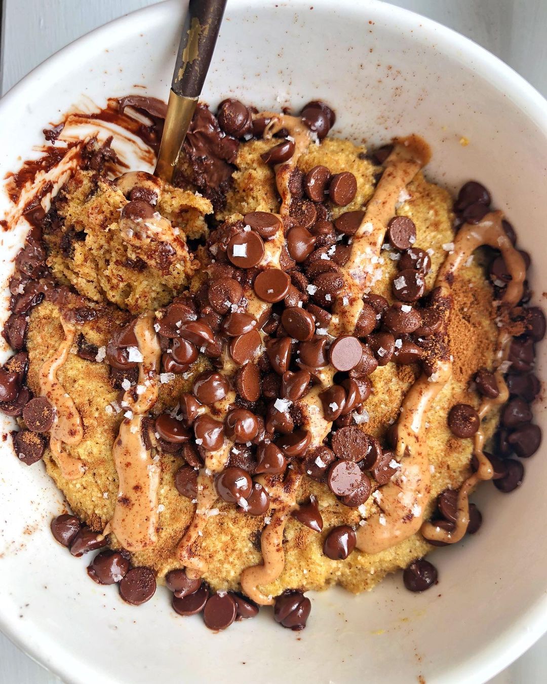 Chocolate Chip Pumpkin Mug Cake