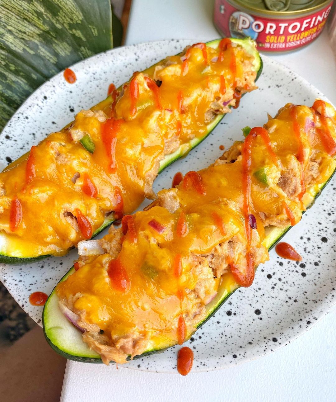Spicy Cheesy Tuna Boats for Lunch