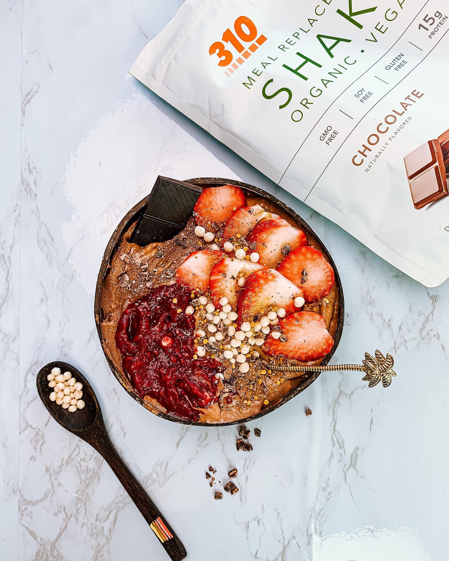 Decadent Chocolate Cake Smoothie Bowl