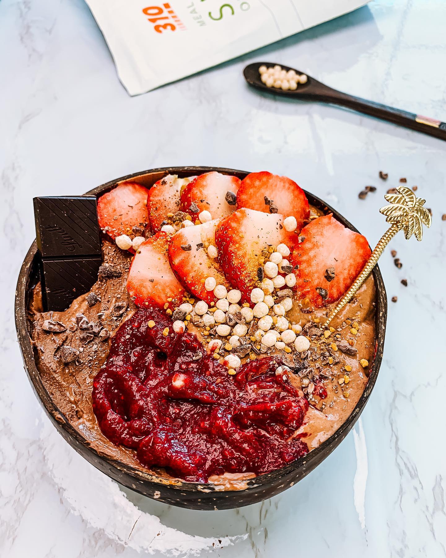Decadent Chocolate Cake Smoothie Bowl