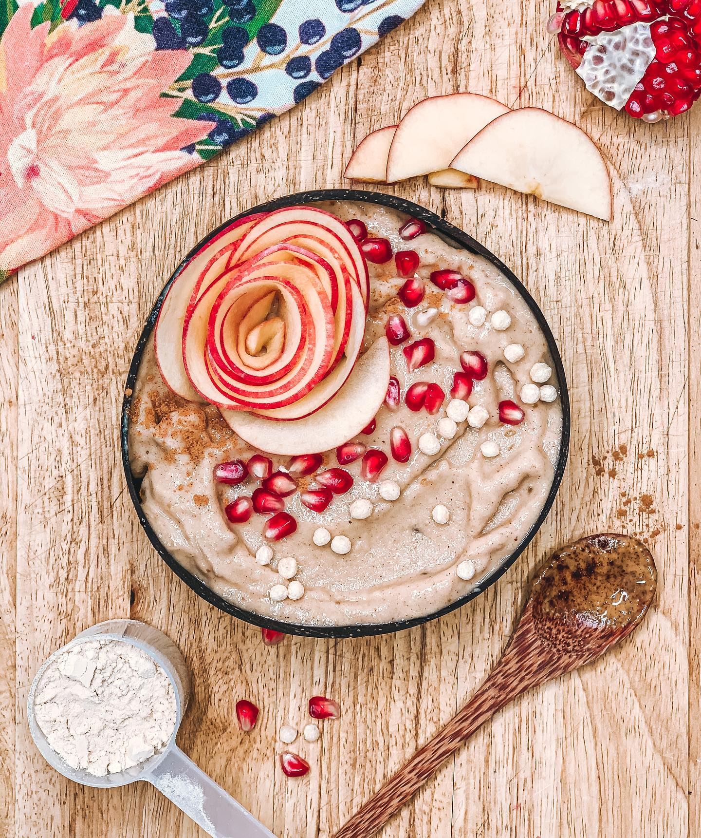 Apple and Salted Caramel Smoothie Bowl