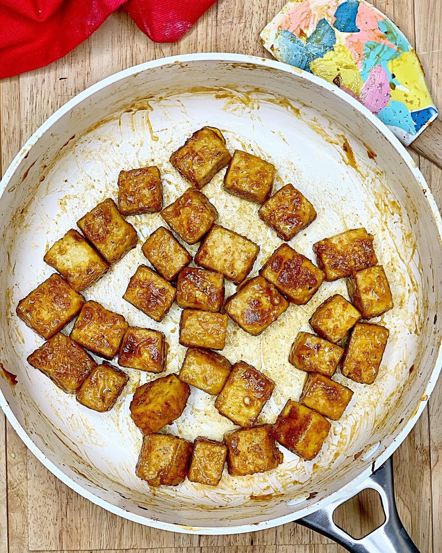 Teriyaki Kelp Noodles with Crispy Tofu