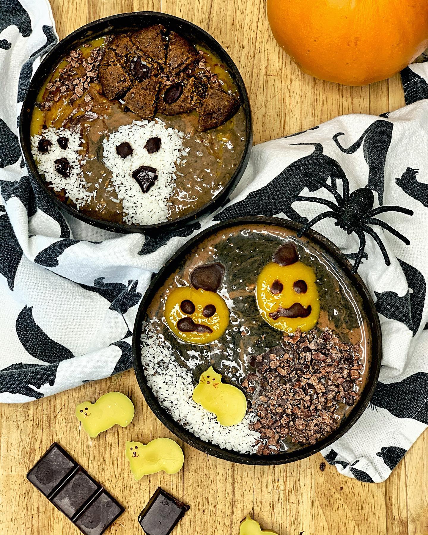 Spooky Chocolate Overnight Oats