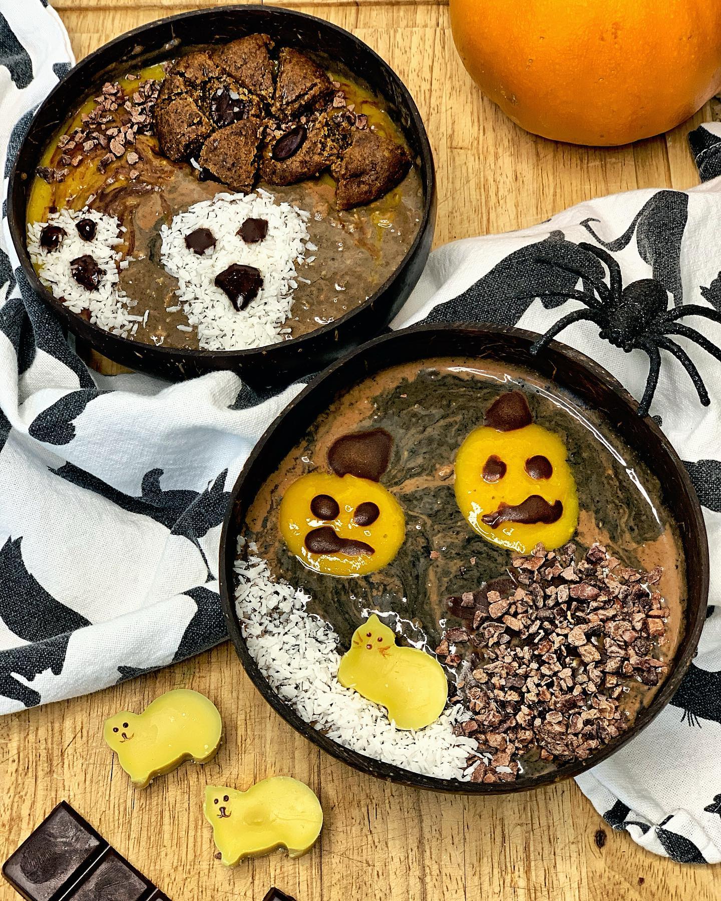 Spooky Chocolate Overnight Oats