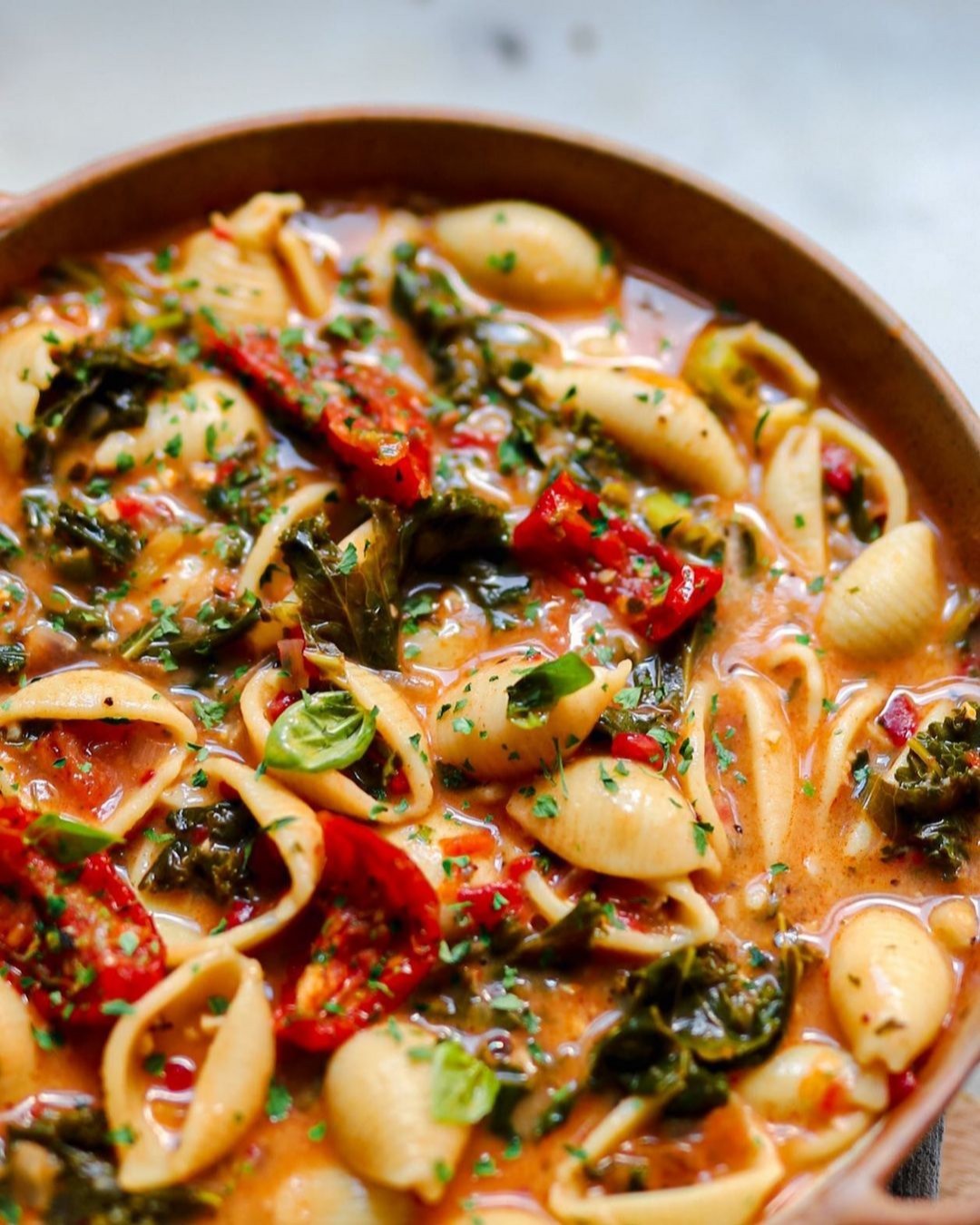Sundried Tomato Pasta Soup