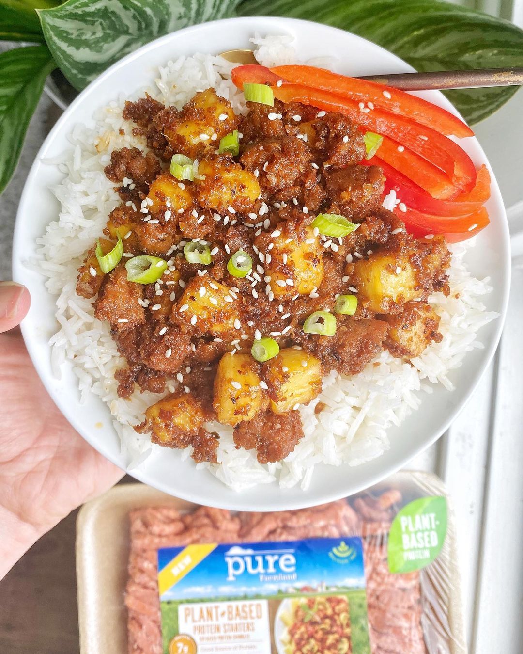 Easy Sticky Rice Pineapple BBQ Bowls