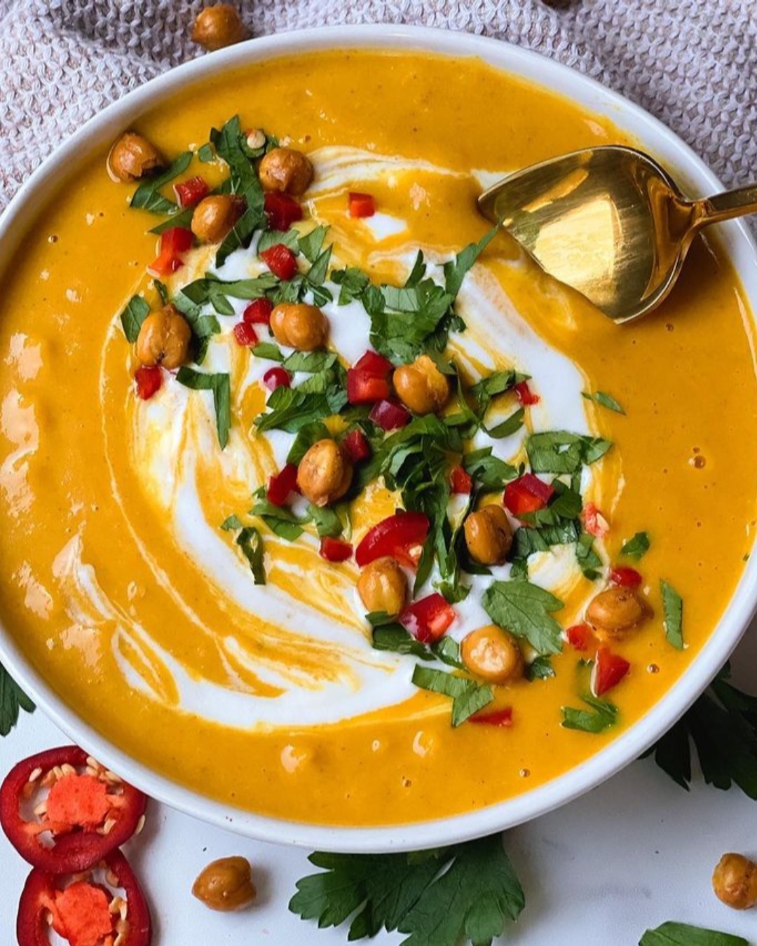 Coconut Curry Butternut Squash Soup
