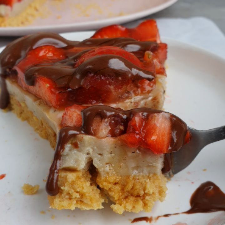 Healthy Strawberry Pudding Cake