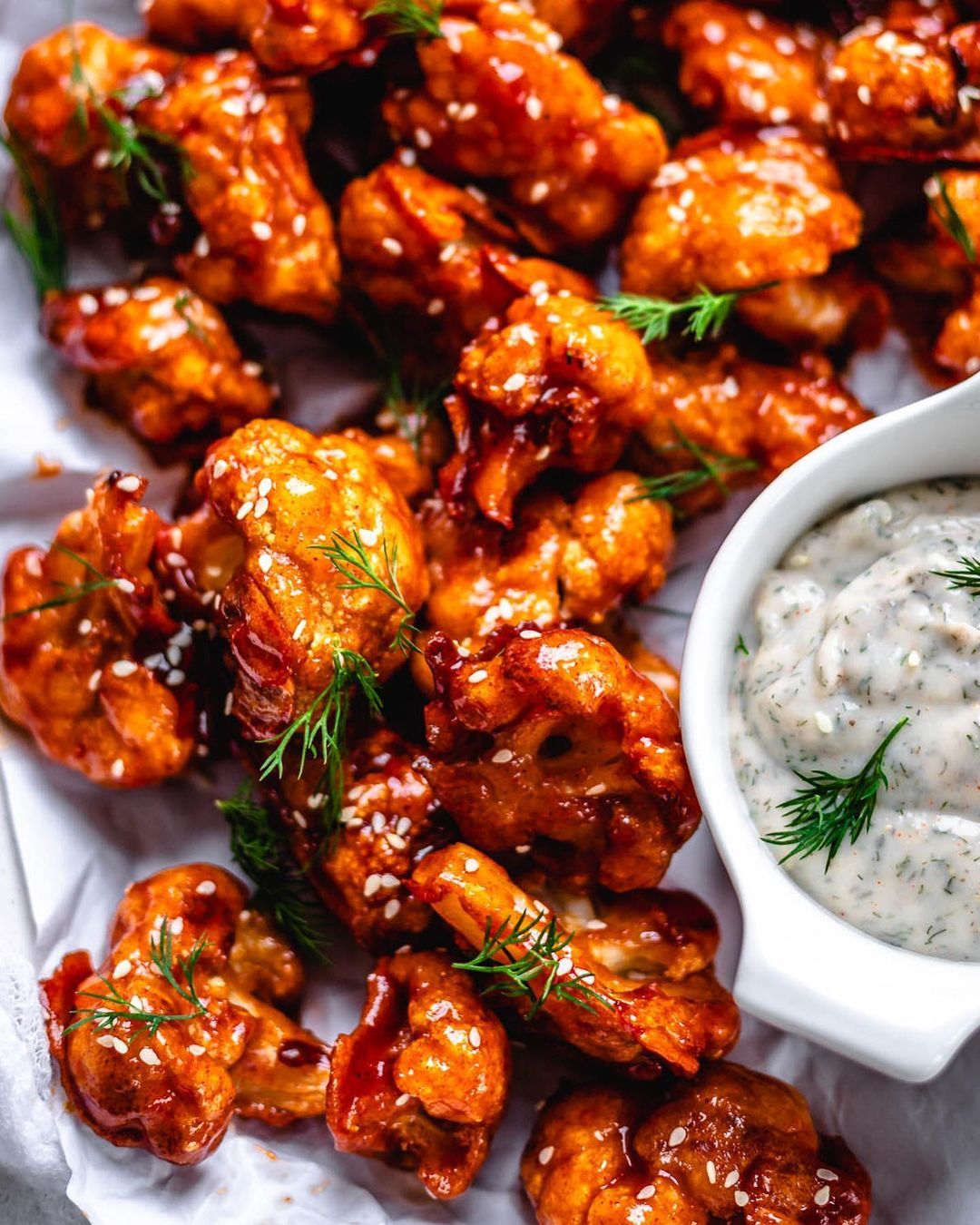 Vegan Cauliflower Buffalo Wings