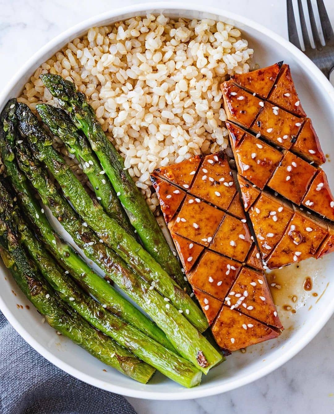 Maple Soy Baked Tofu Steaks