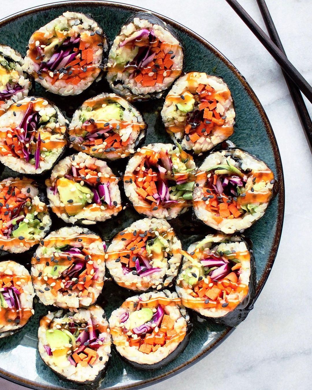 Delicious Homemade Veggie Sushi Rolls