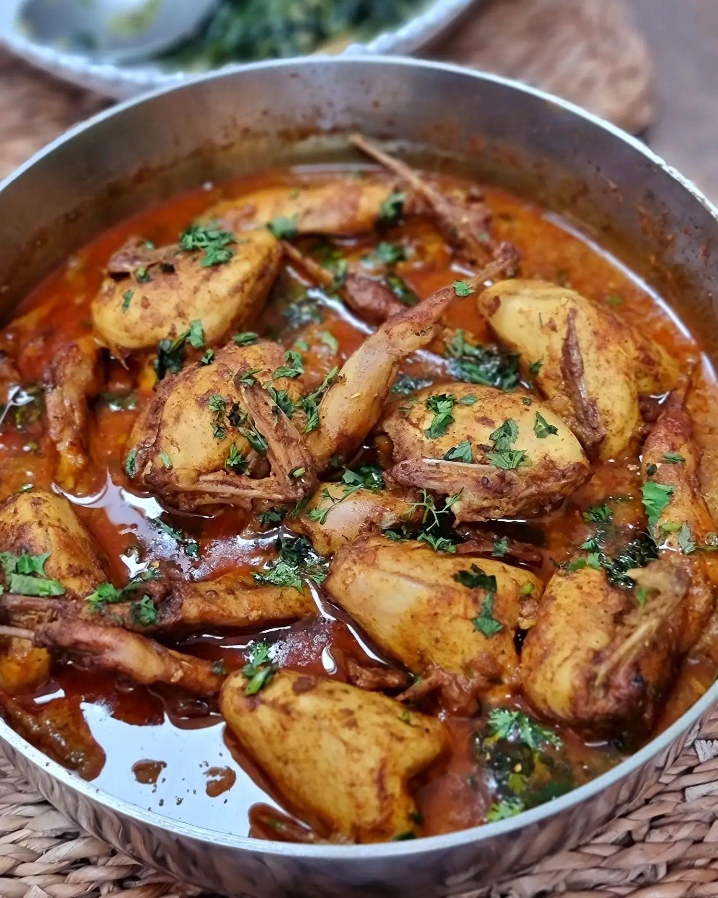 Quail Curry with Aromatic Spices and Masala