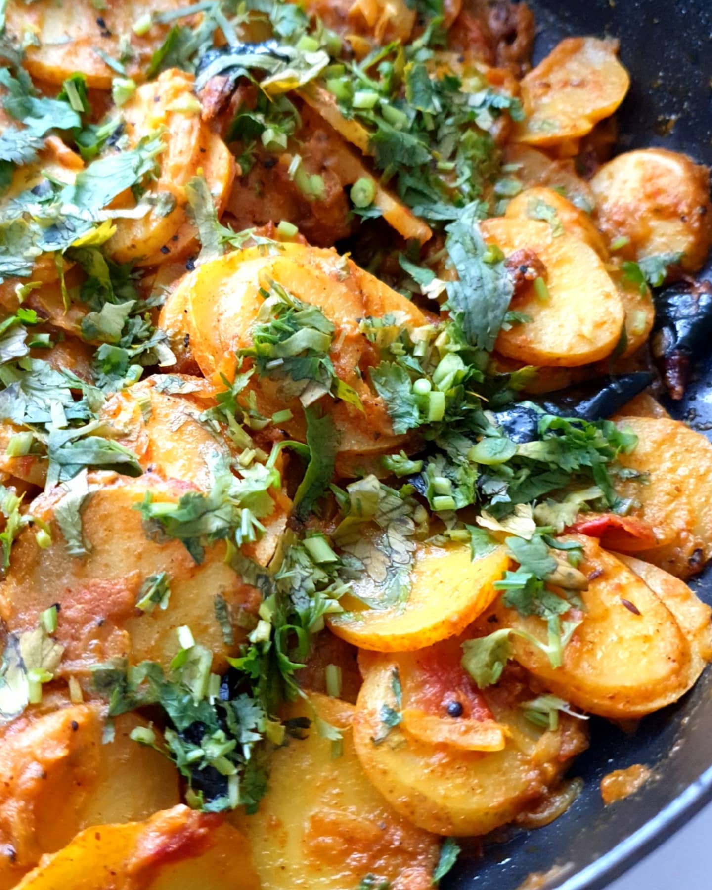 Flavorful Masala Medallion Potato Dish