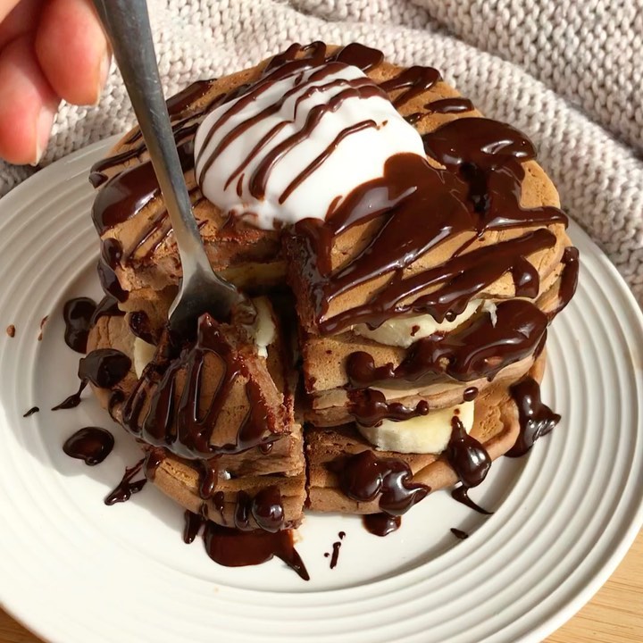 Chocolate Fudge Pancakes