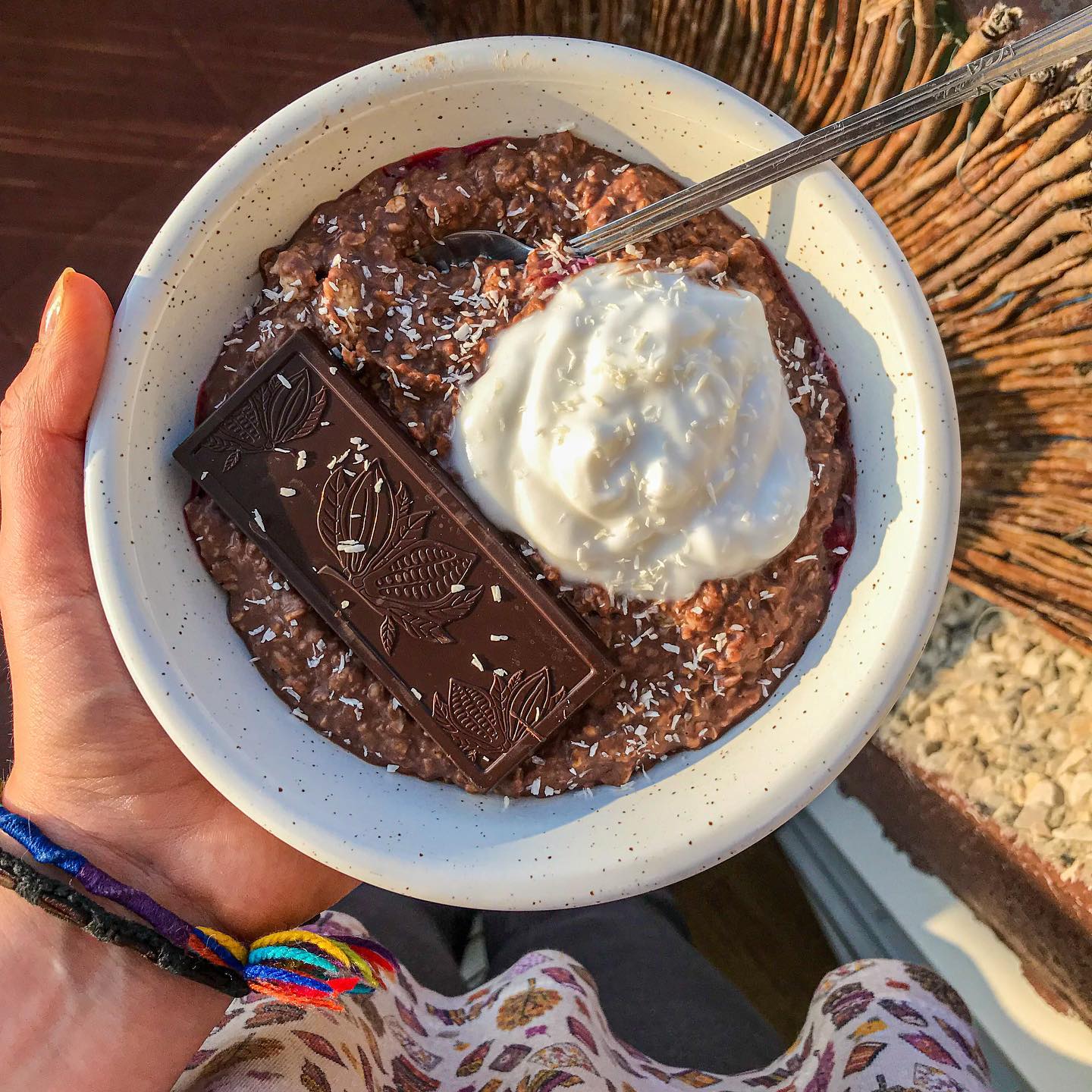 Chocolate Cherry Oatmeal Delight