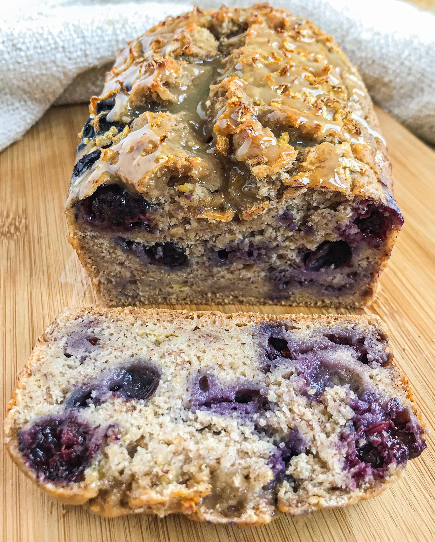 Lemon Blueberry Banana Bread Delight