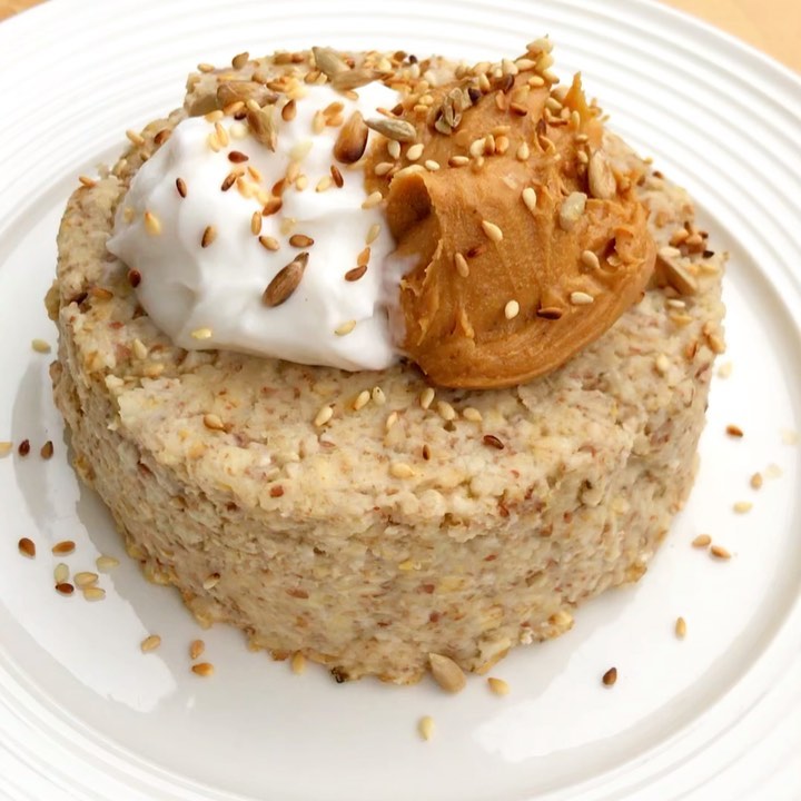 Salted Caramel Overnight Oatmeal Cake