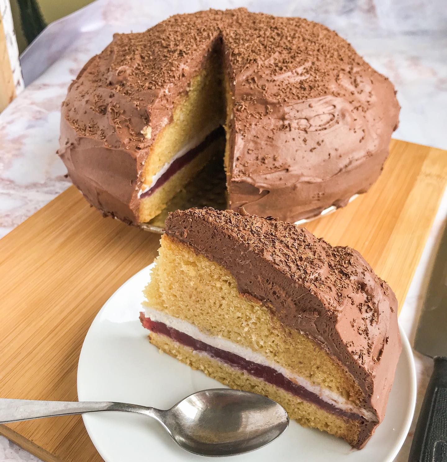 Vegan Jelly Cream Sponge Cake