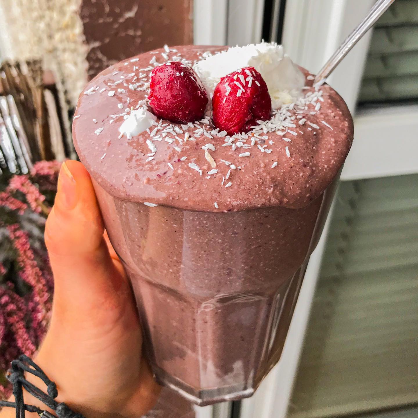 Chocolate and Cherry Protein Shake