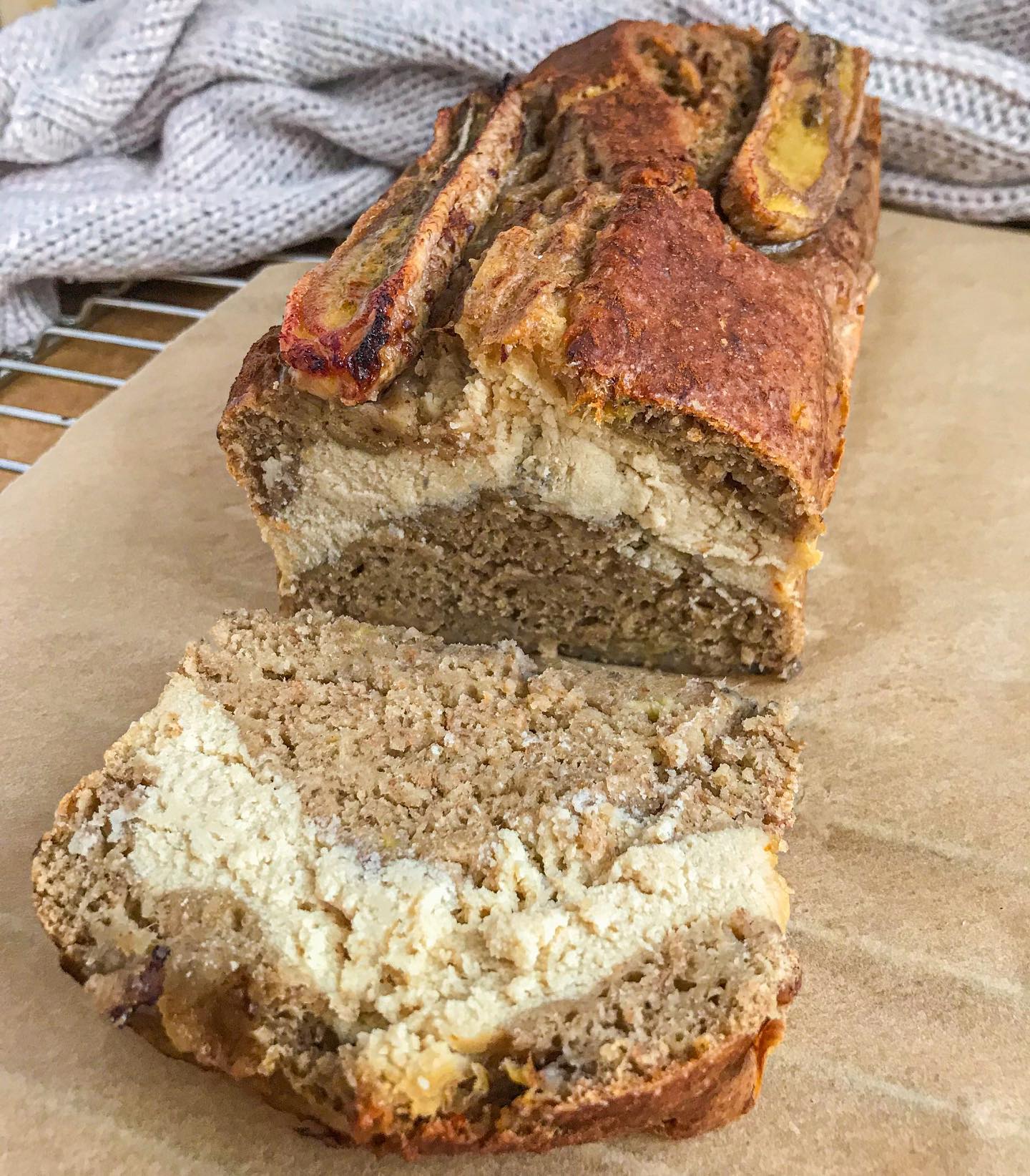 Cheesecake Banana Bread