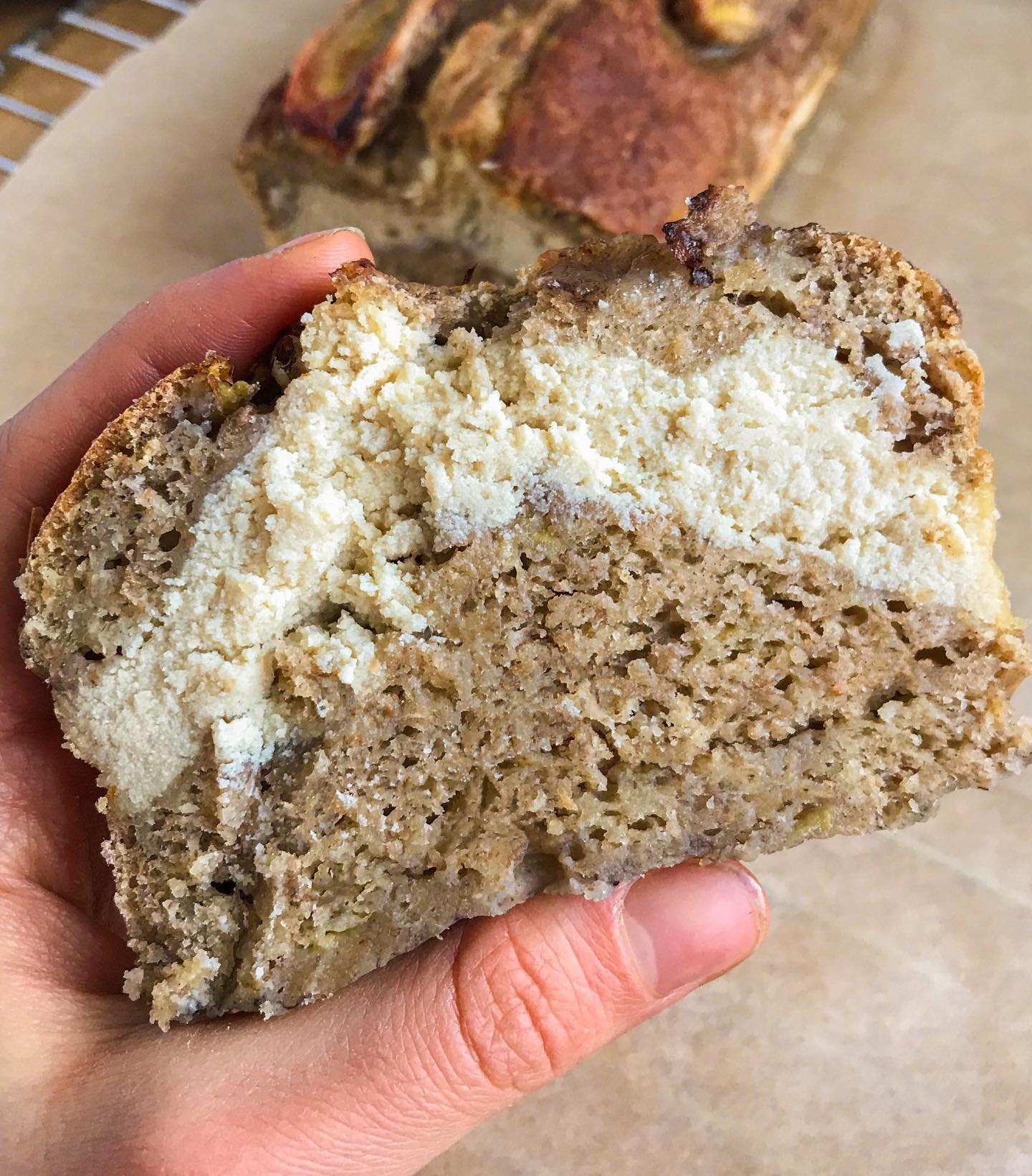Cheesecake Banana Bread