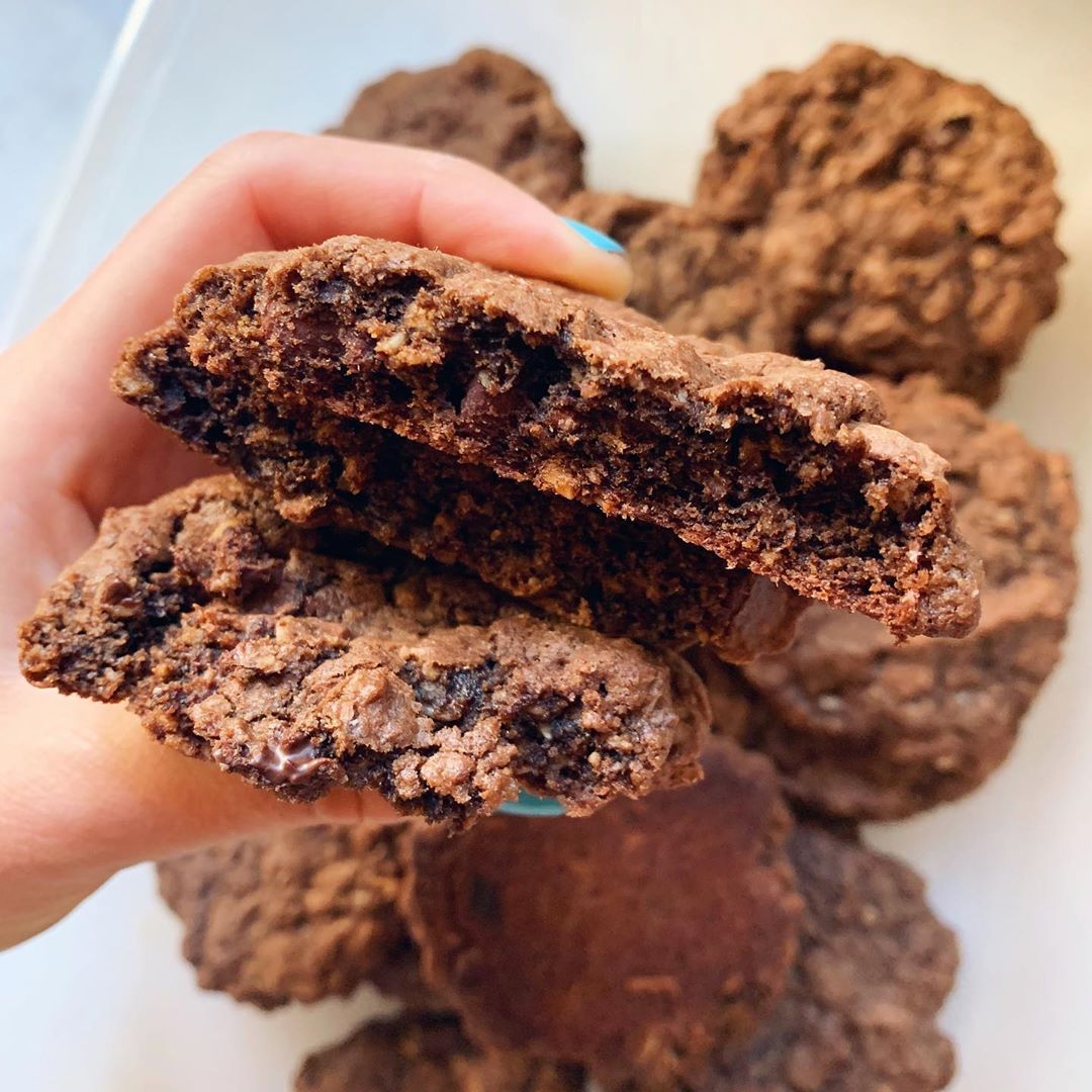 Double Chocolate Oatmeal Cookies