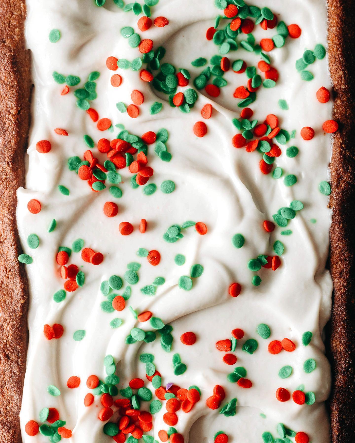 Dreamy Vanilla Layered Sugar Cookie Tart with Holiday Sprinkles