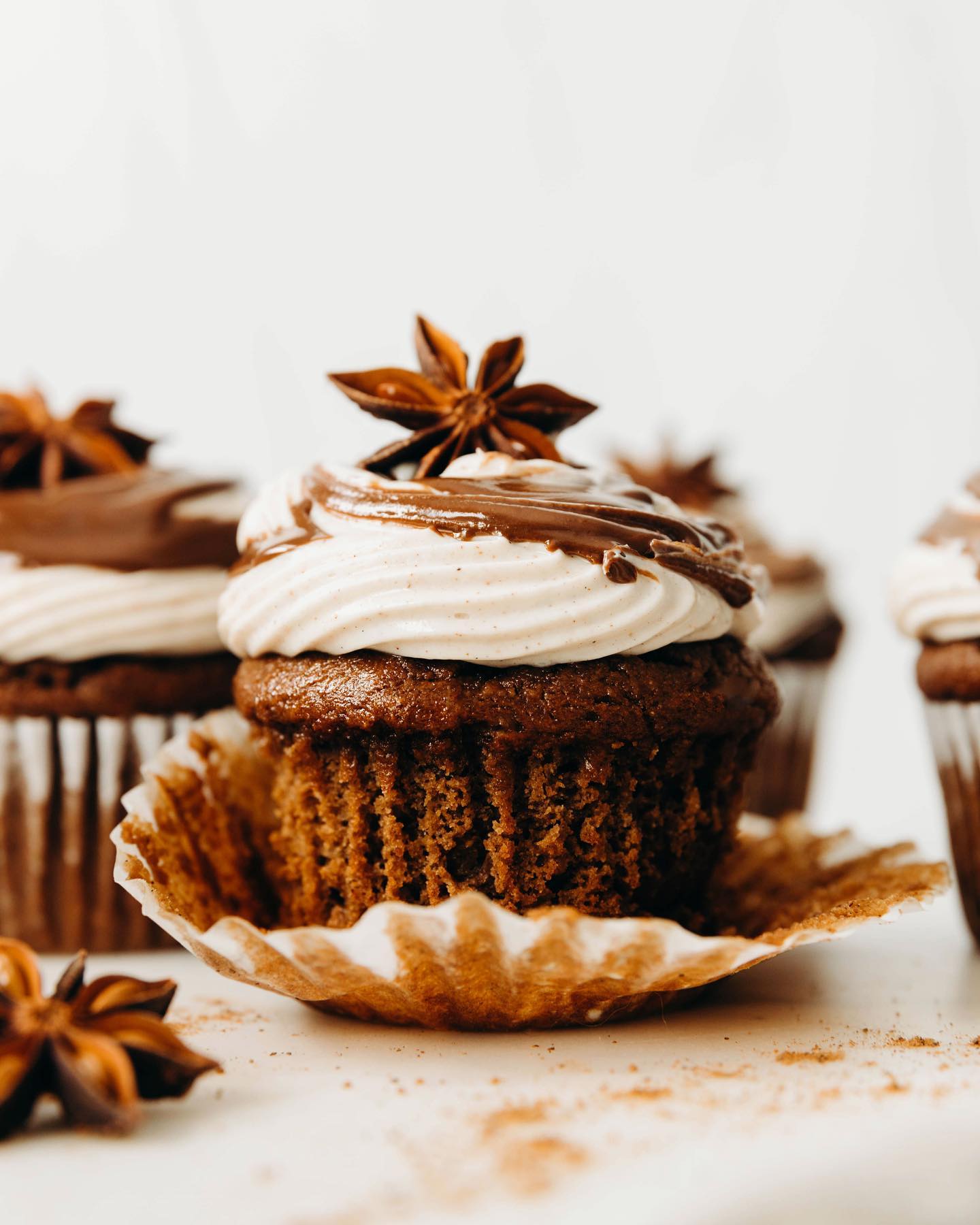 Decadent Dirty Chai Chocolate Cupcakes