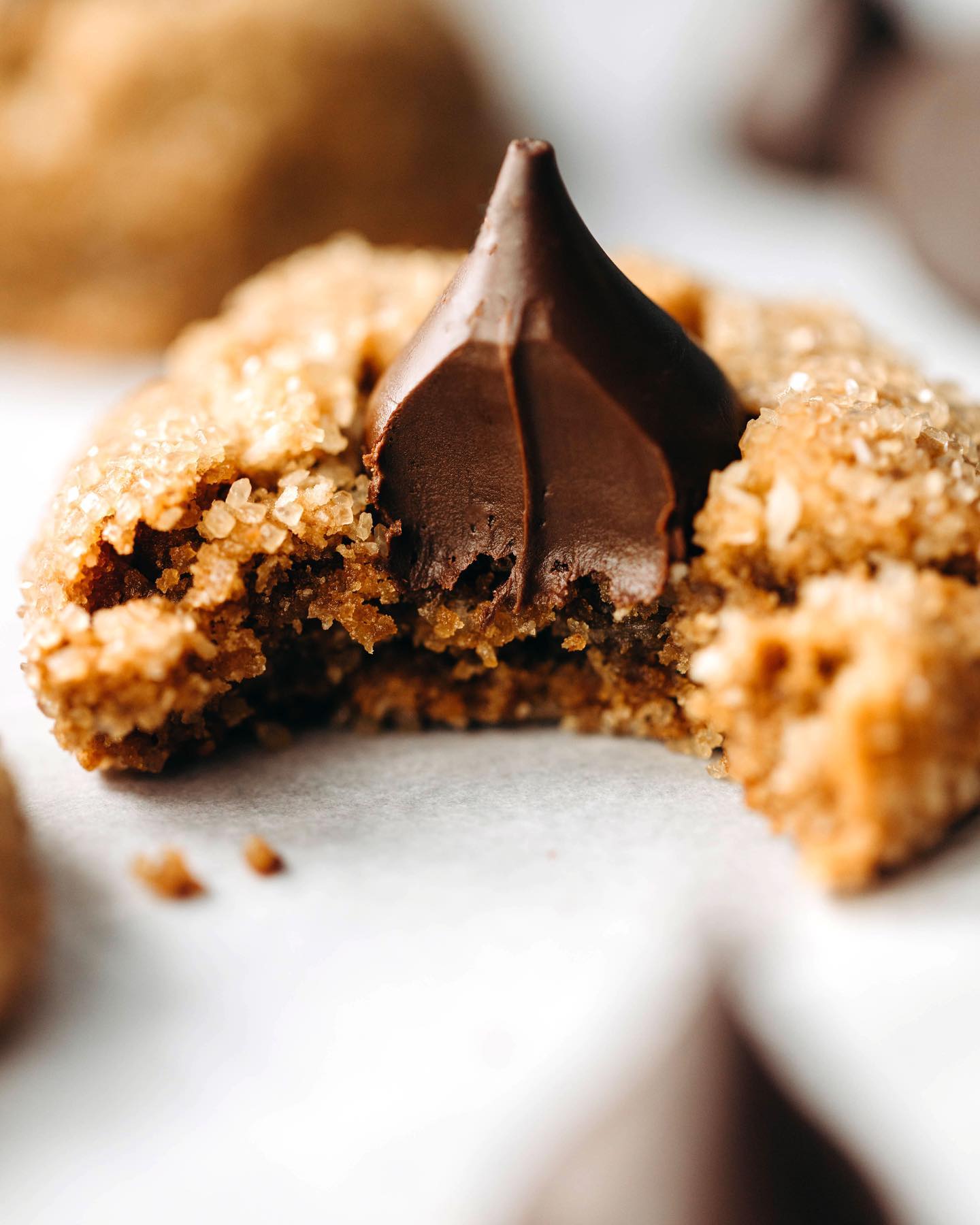 Peanut Butter Blossom Coconut Cookies