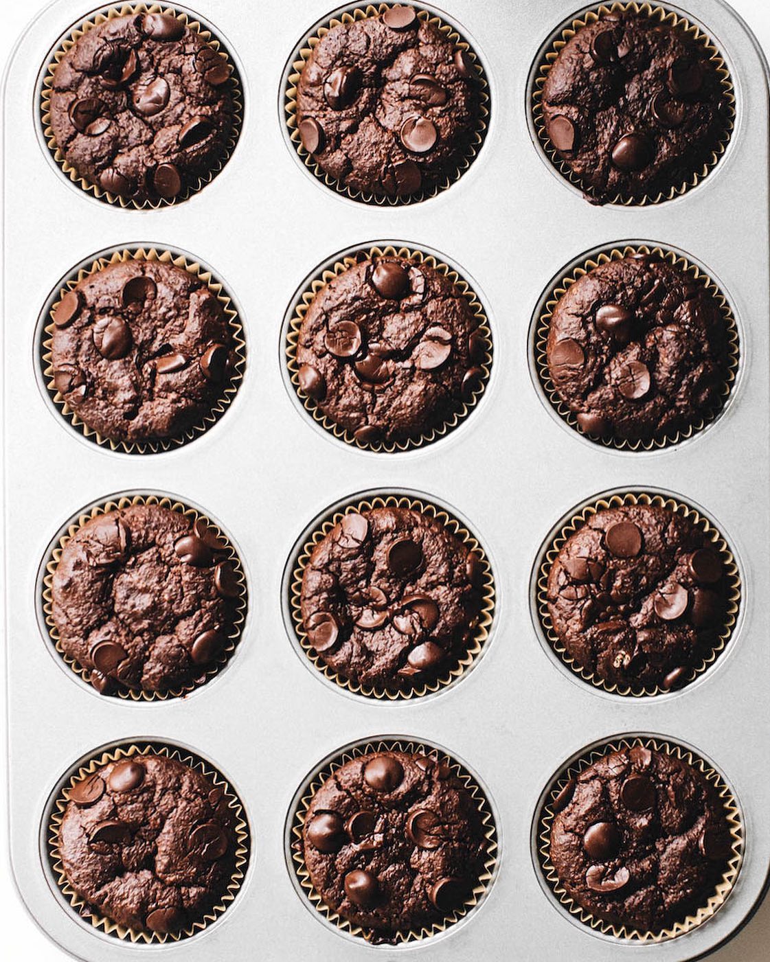 Double Chocolate Hazelnut Muffins