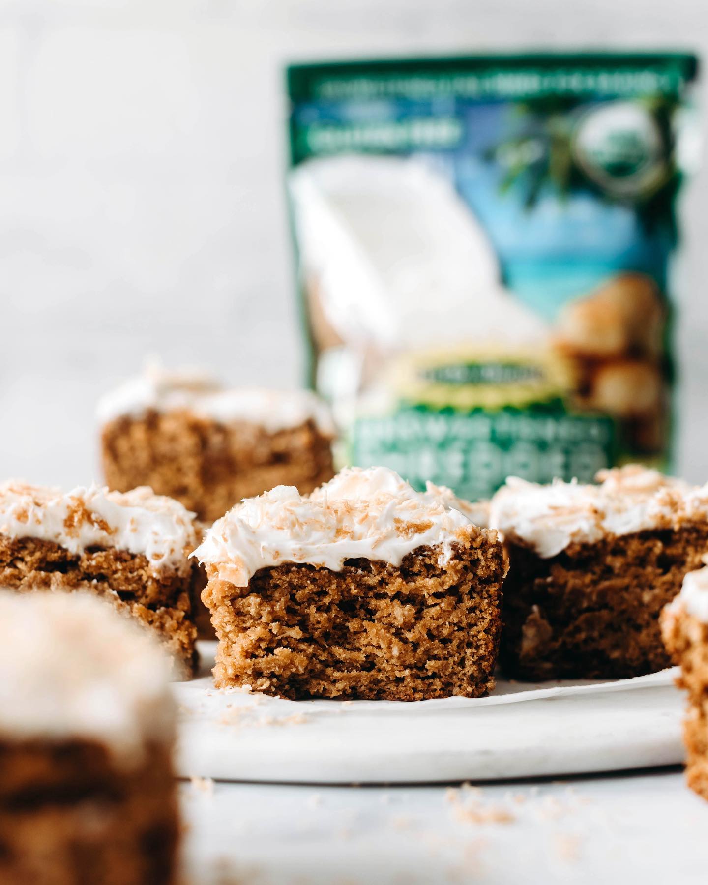 Toasted Coconut Snack Cake