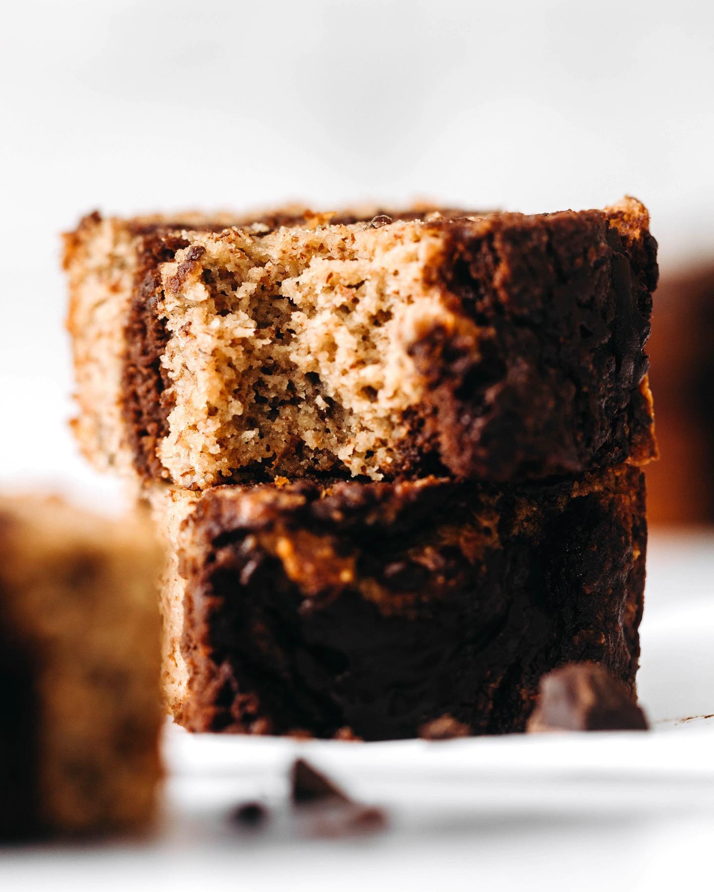 Decadent Dark Chocolate Marble Banana Bread