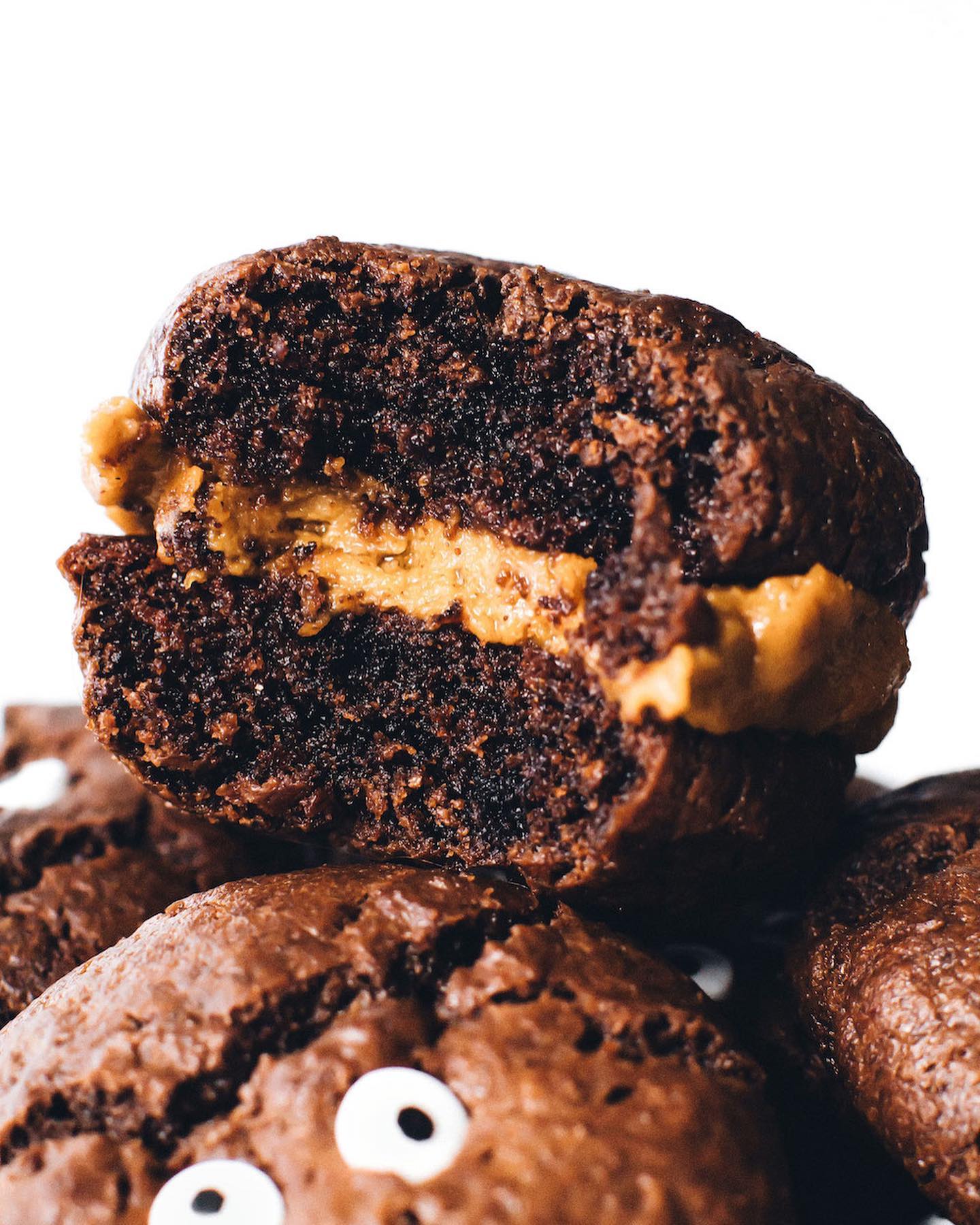 Flourless Dark Chocolate Brownie Cookie Monsters